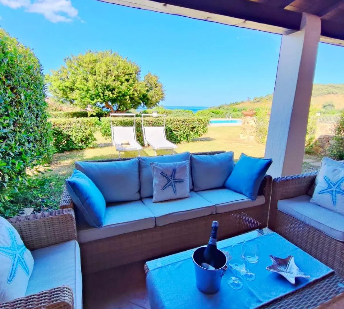 Villa Abba Sixty - View, Pool & Parking - 200Mt Sea Tertenìa Italia